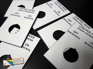 Resopal Russische schakelaarplaatjes